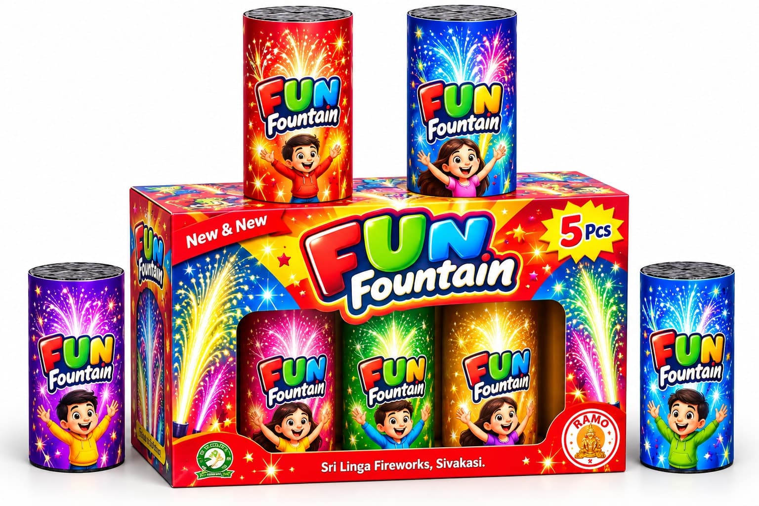 FUN FOUNTAIN (5 PCS)
