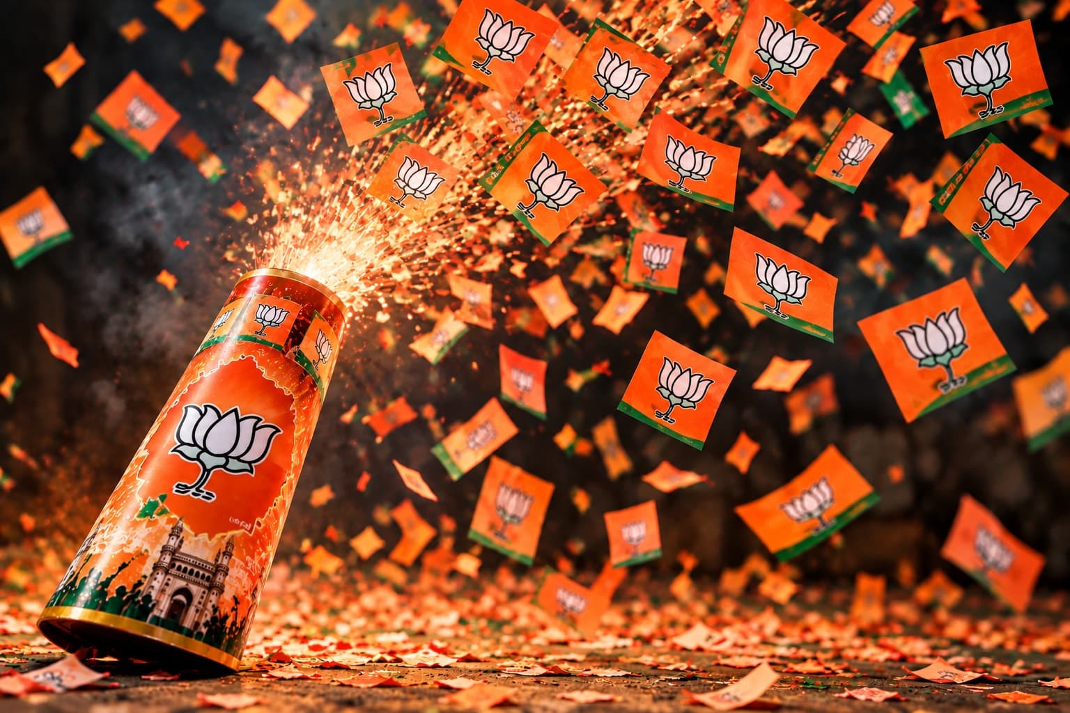 BJP PARTY FIRECRACKER