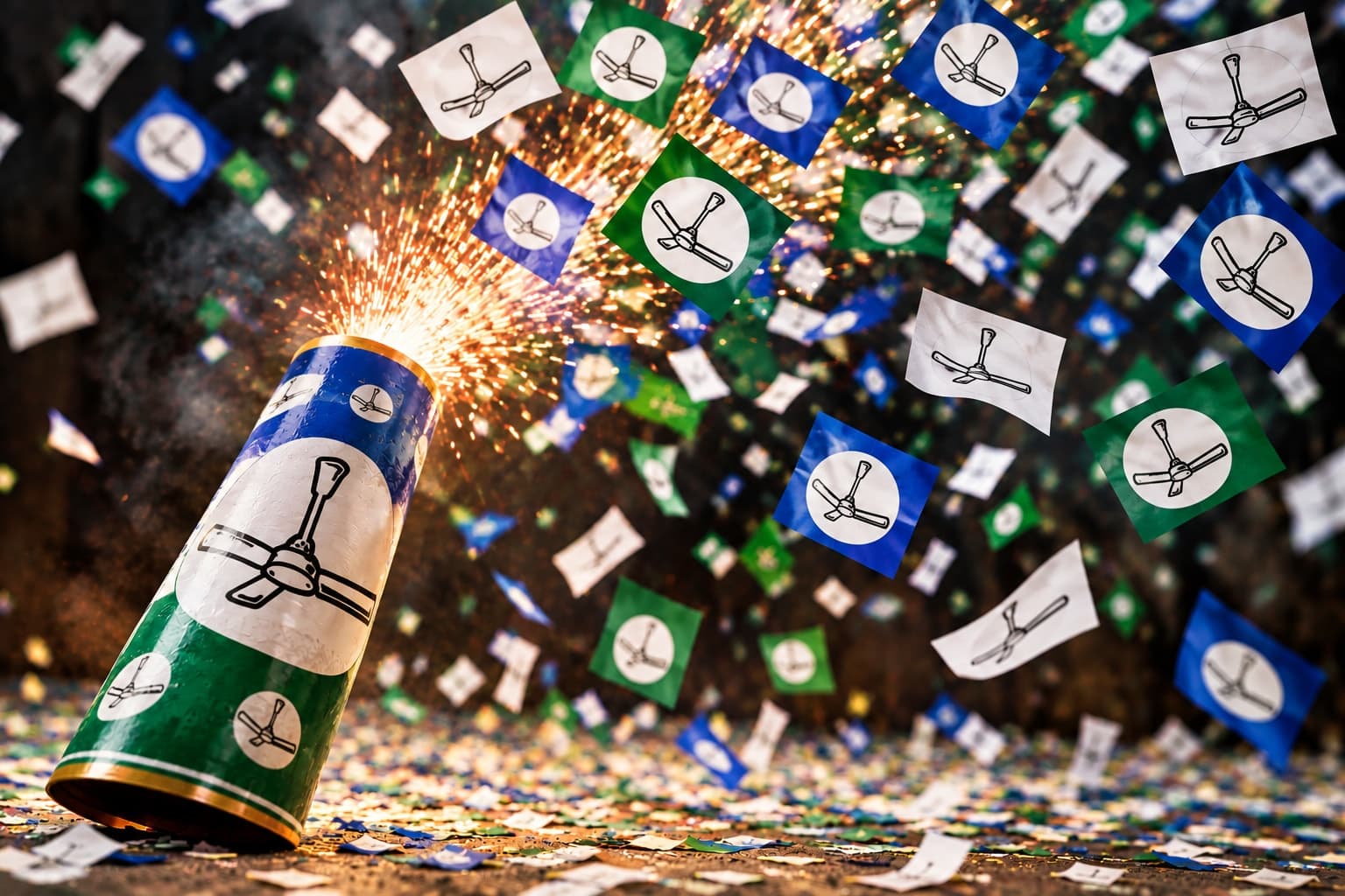 YSRCP PARTY FIRECRACKER