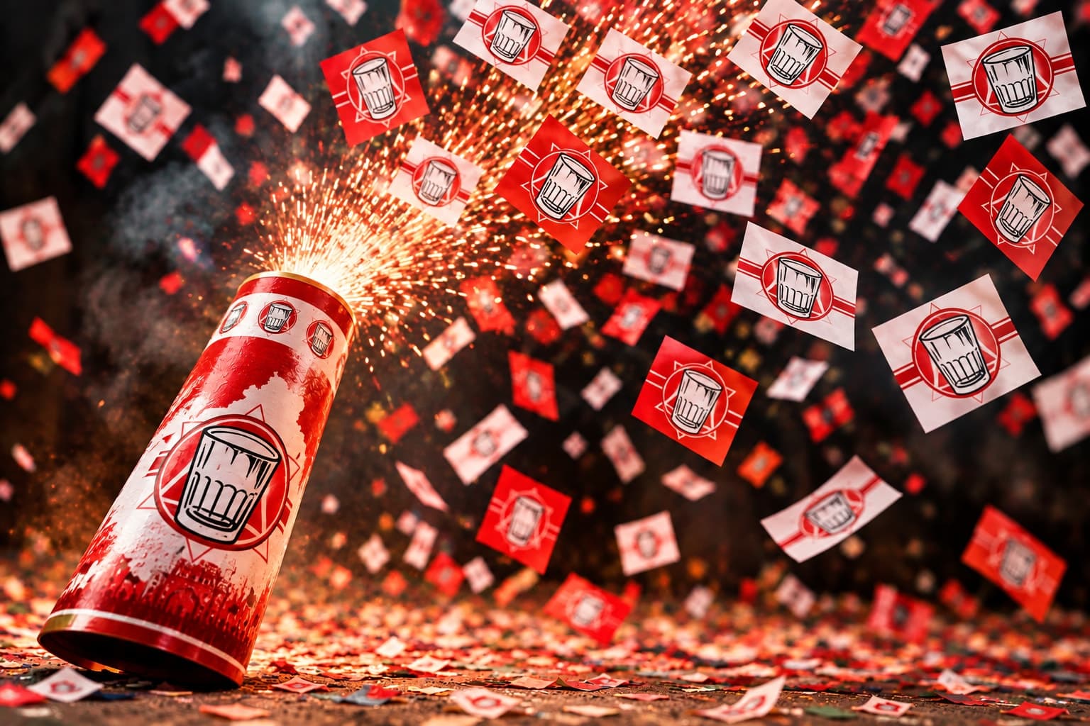 JANASENA PARTY FIRECRACKER